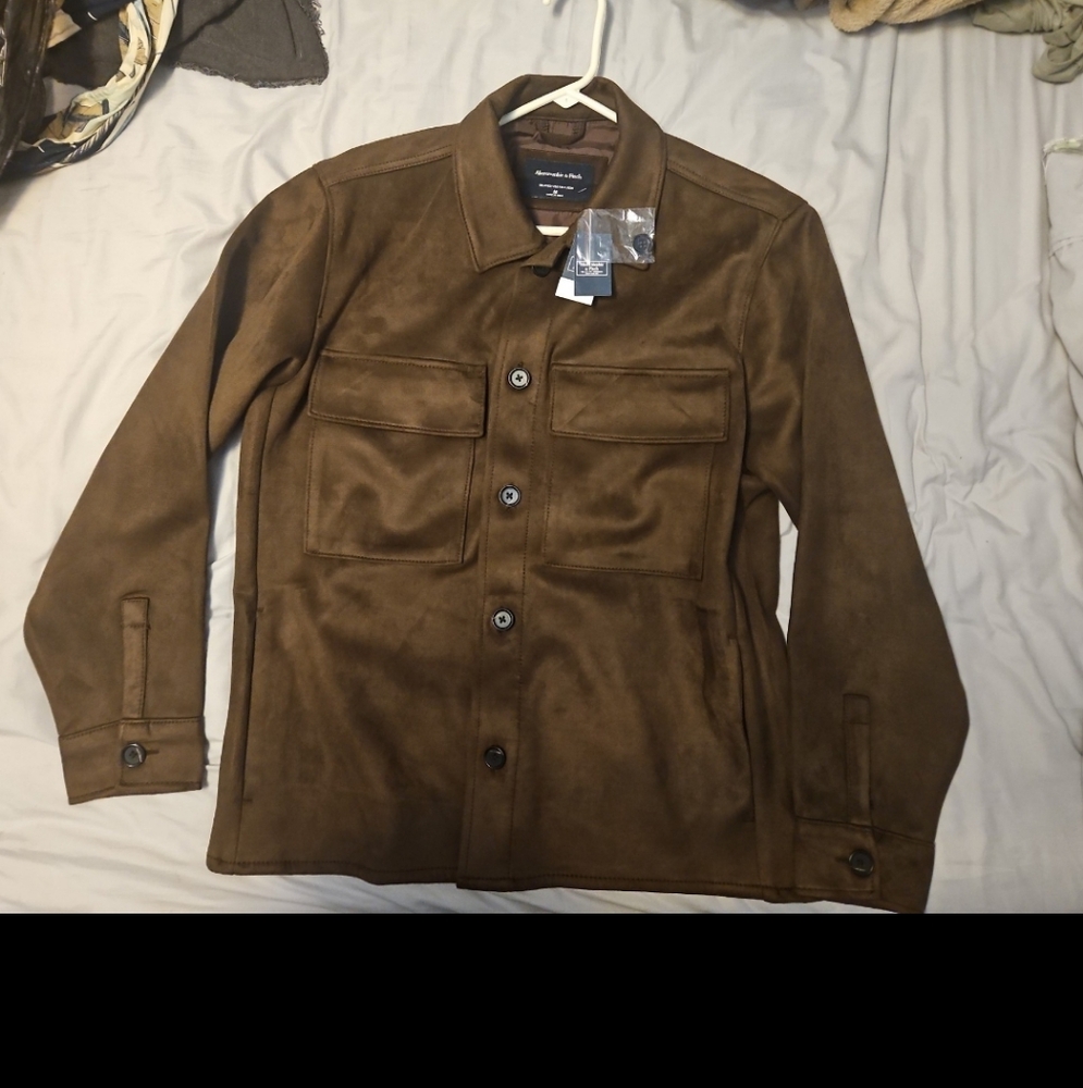 Abercrombie & Fitch Suede Overshirt